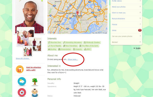 Forced About me section