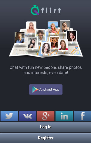 Social log in buttons