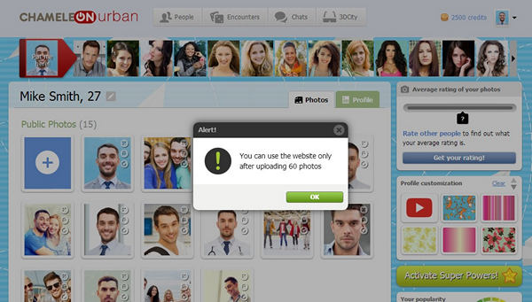 Minimum number of photos can be set