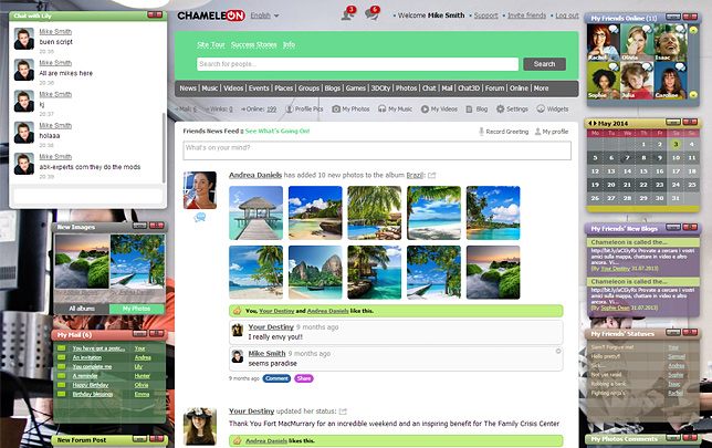Social network dating software
